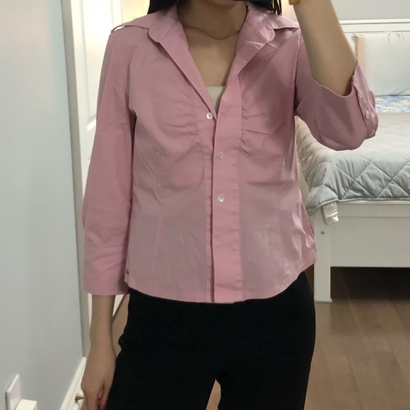 Vintage Pink Button Down - Picture 4 of 6